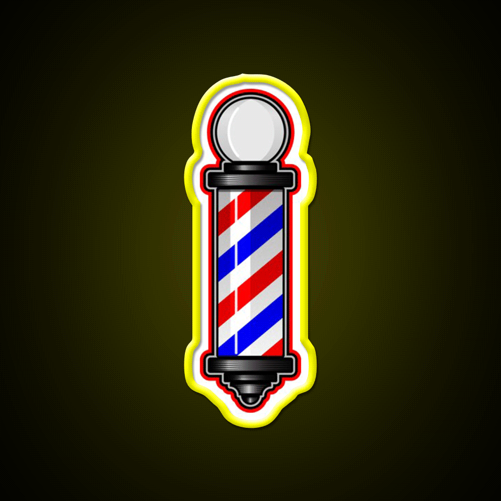 Barber Pole Hair Cut Barber Shop Haircut Led Neon Sign