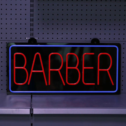 Barber Red Purple Trim Led Neon Sign For Salon Shop Front | Shineneon