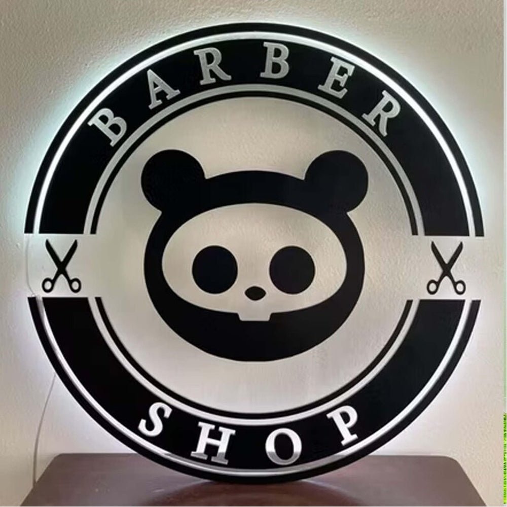 Barber Shop Acrylic Business Logo Sign - Shineneon