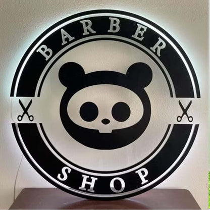 Barber Shop Acrylic Business Logo Sign - Shineneon