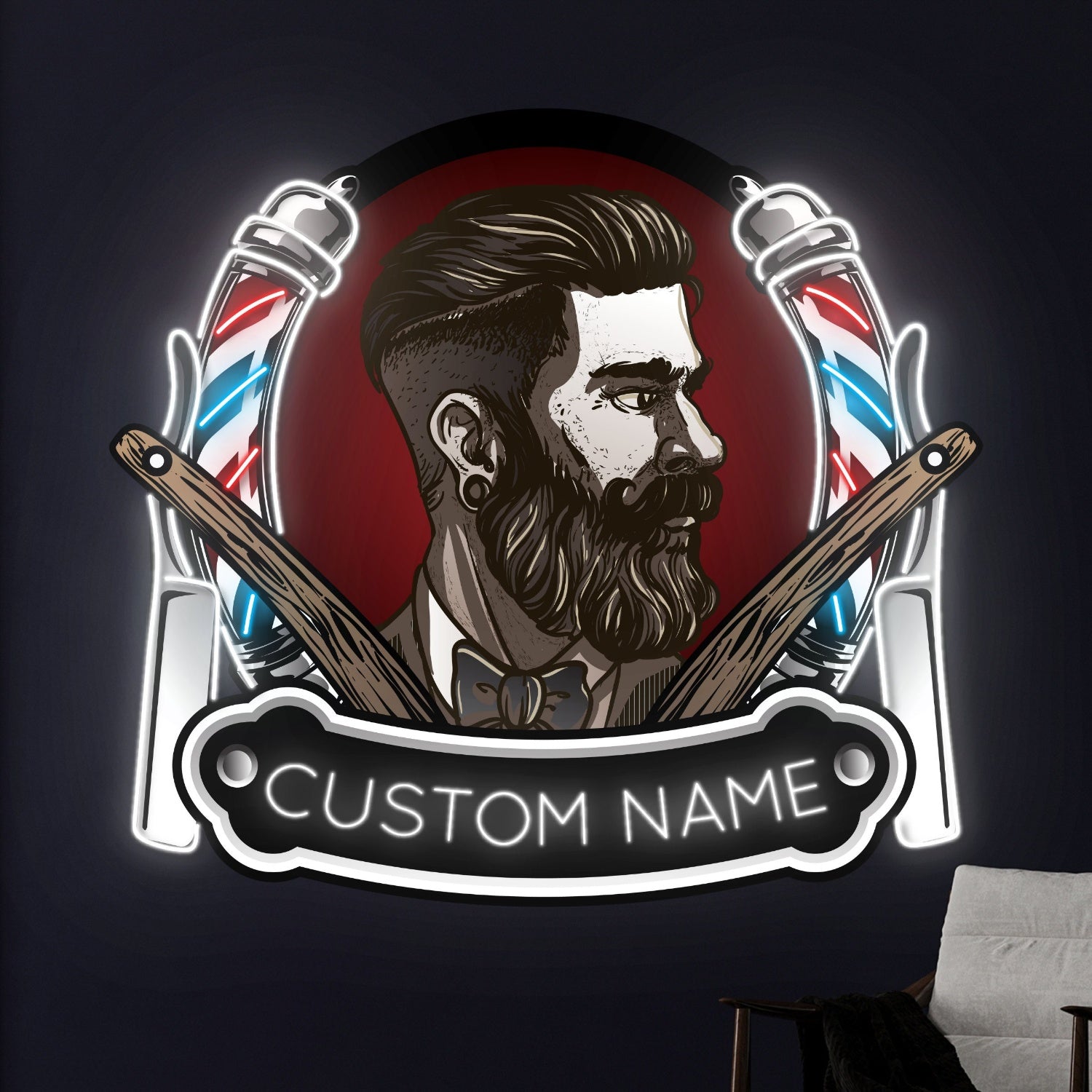 Barber Shop Decal Printed Neon Light | Shineneon