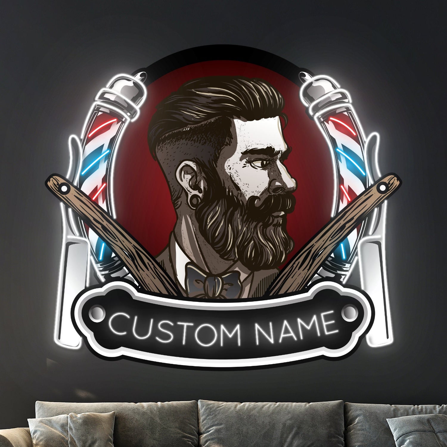 Barber Shop Decal Printed Neon Light | Shineneon
