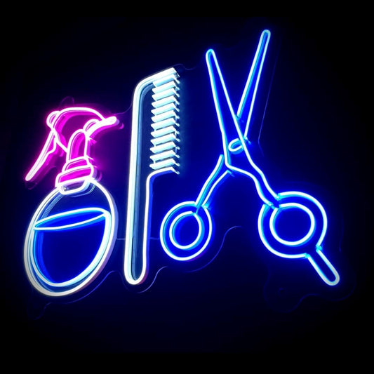 Barber Shop Hair Salon Led Sign Business Neon Sign