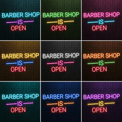 Barber Shop Is Open LED Neon Sign - Shineneon