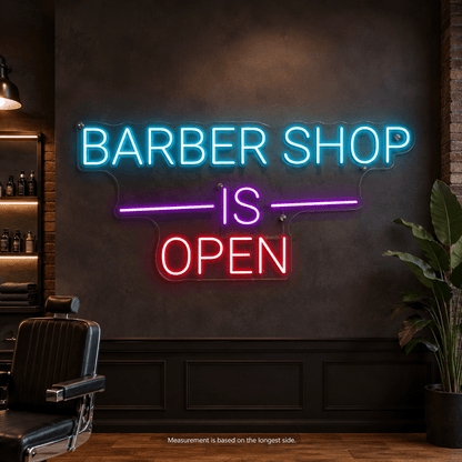 Barber Shop Is Open LED Neon Sign - Shineneon