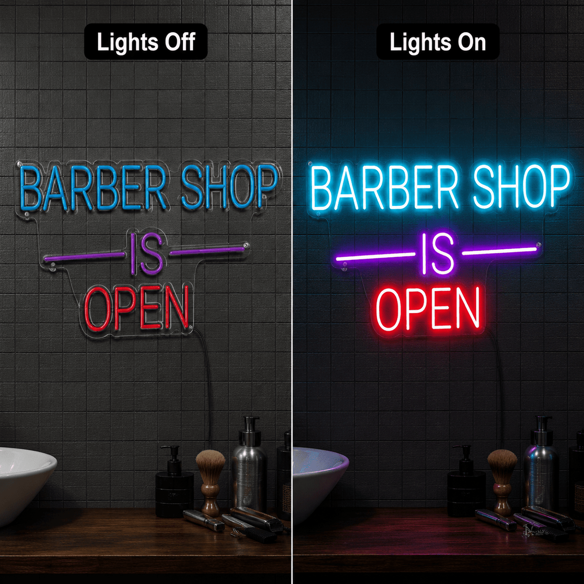Barber Shop Is Open LED Neon Sign - Shineneon