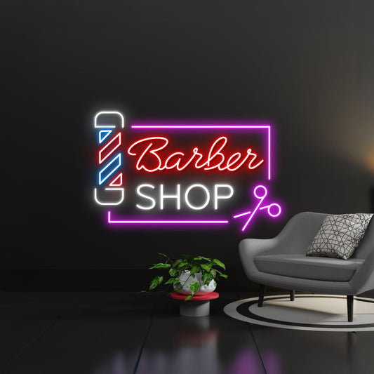 Barber Shop Led Light Custom Neon Sign