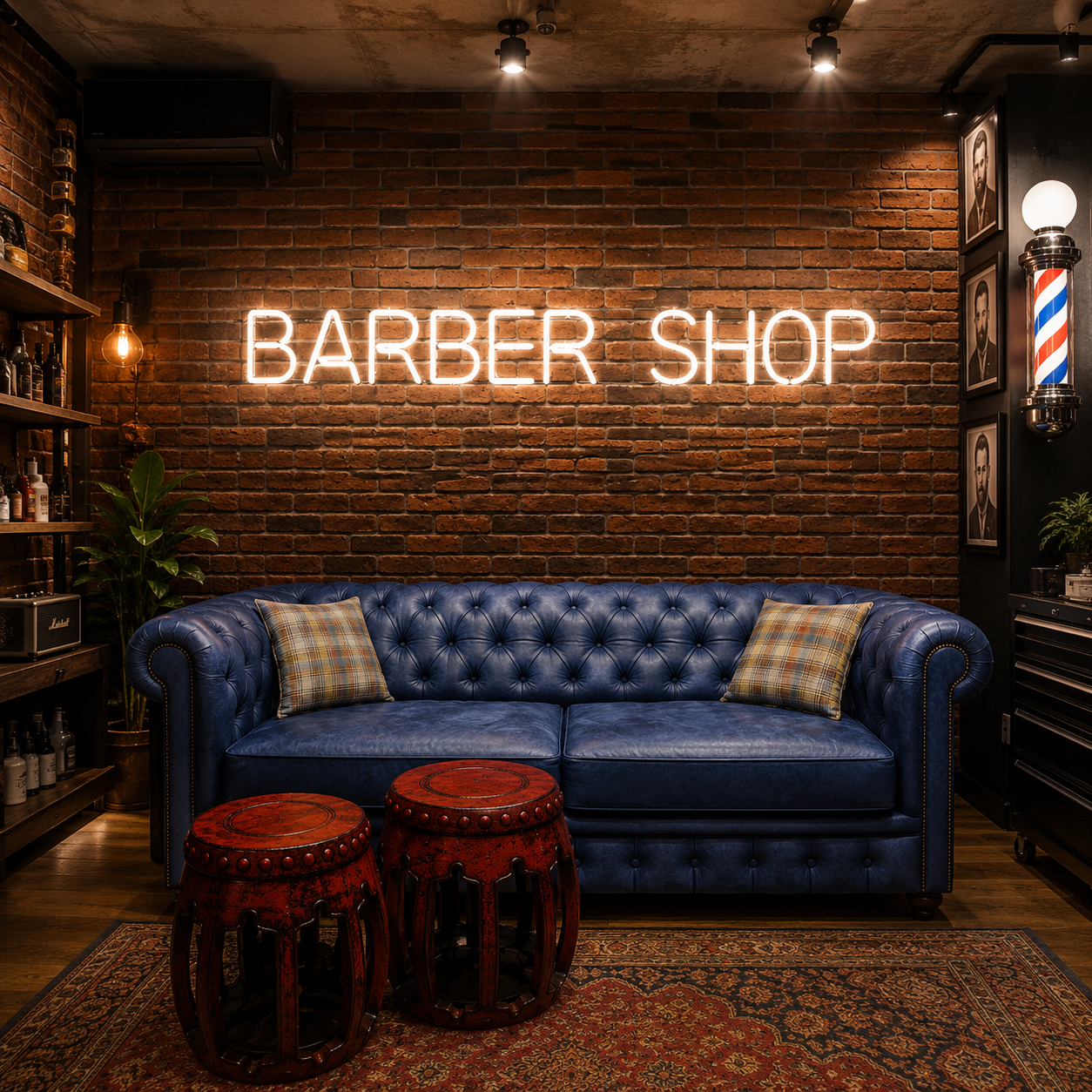Barber Shop LED Neon Sign Bedroom Decor - 01 Original Product Image