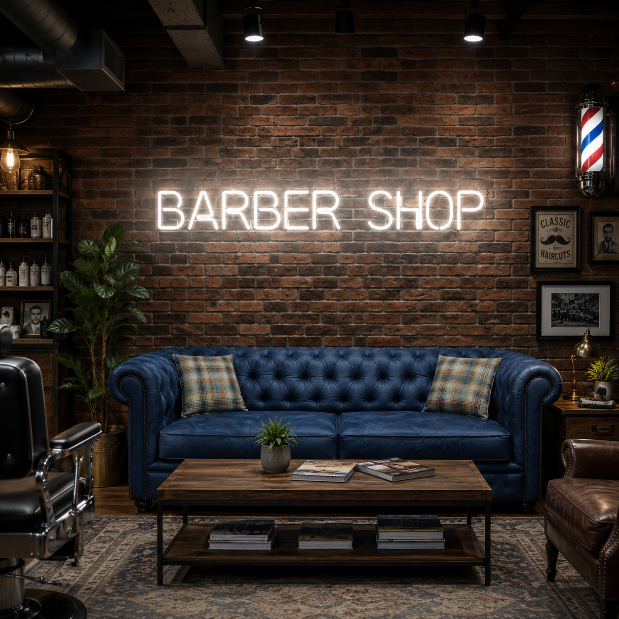 Barber Shop LED Neon Sign Bedroom Decor - 02 High-Converting Product Image