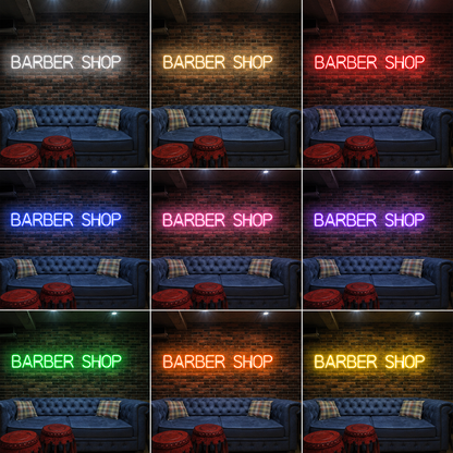 Barber Shop LED Neon Sign Bedroom Decor - 05 Color Grid