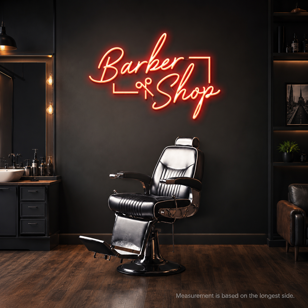 Barber Shop LED Neon Sign Home Art - 04 Size Image