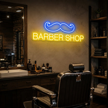 Barber Shop LED Neon Sign Home Decor - 03 Real Lifestyle Scene