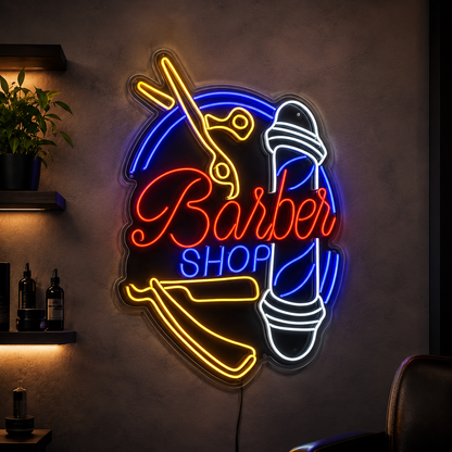 Barber Shop LED Neon Sign Home Decor Wall Neon Sign - 01 Original Product Image