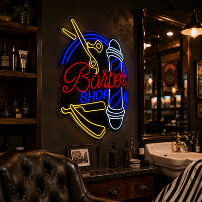 Barber Shop LED Neon Sign Home Decor Wall Neon Sign - 02 High-Converting Product Image