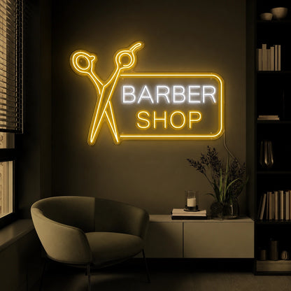Barber Shop LED Neon Sign Home Wall Art - 01 Original Product Image
