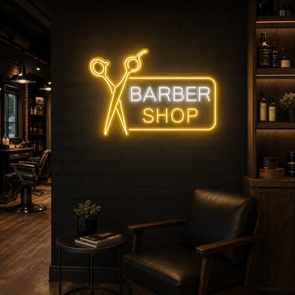Barber Shop LED Neon Sign Home Wall Art - 02 High-Converting Product Image