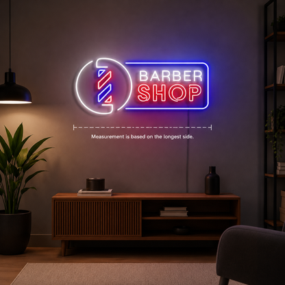 Barber Shop LED Neon Sign Home Wall Art Wall Neon Sign - 04 Size Image