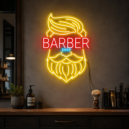 Barber Shop LED Neon Sign Living Room Decor - 01 Original Product Image
