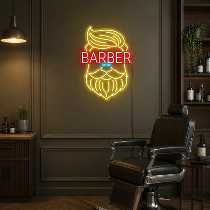 Barber Shop LED Neon Sign Living Room Decor - 04 Size Image