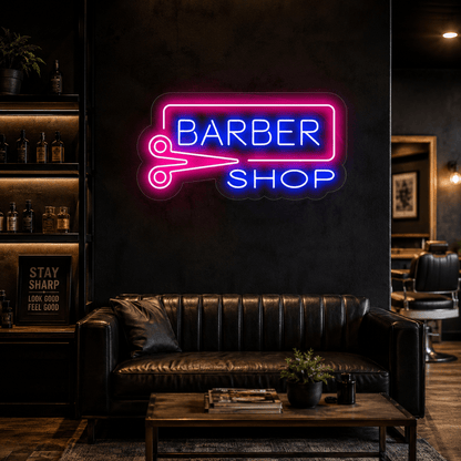 Barber Shop LED Neon Sign Wall Art - Shineneon