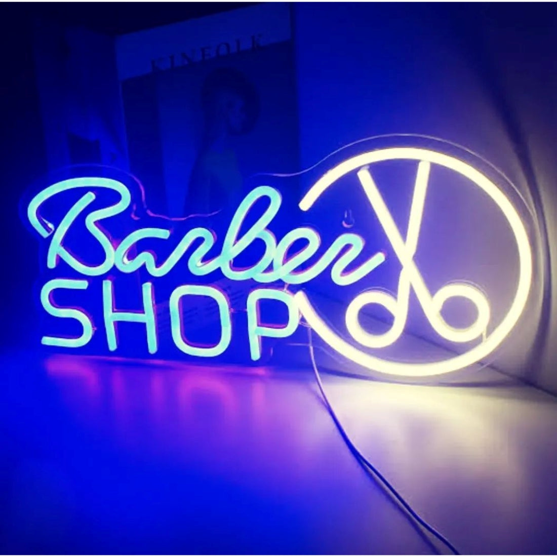 Barber Shop Scissors Led Sign Business Neon Sign