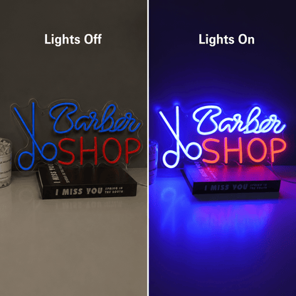 Barber Shop Wall Art LED Neon Sign - Shineneon
