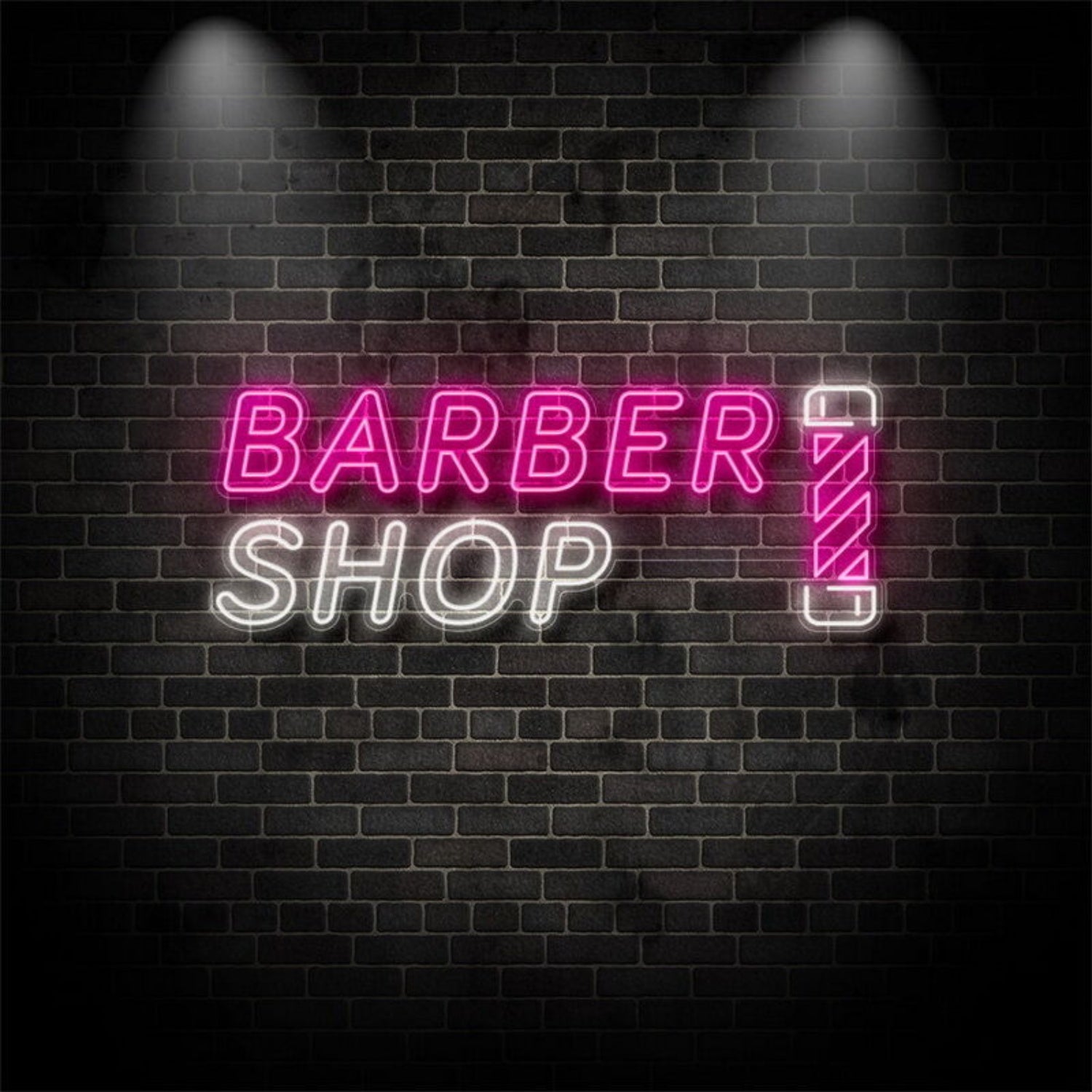 Barber Shop With Twister Neon Sign | Shineneon