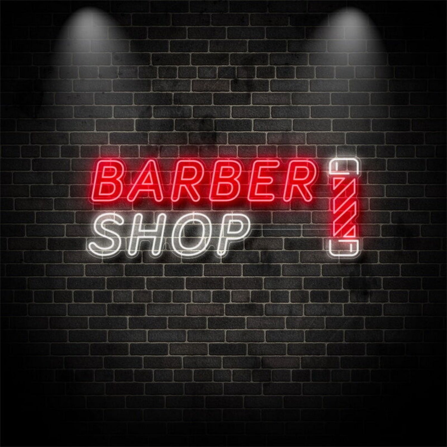 Barber Shop With Twister Neon Sign | Shineneon