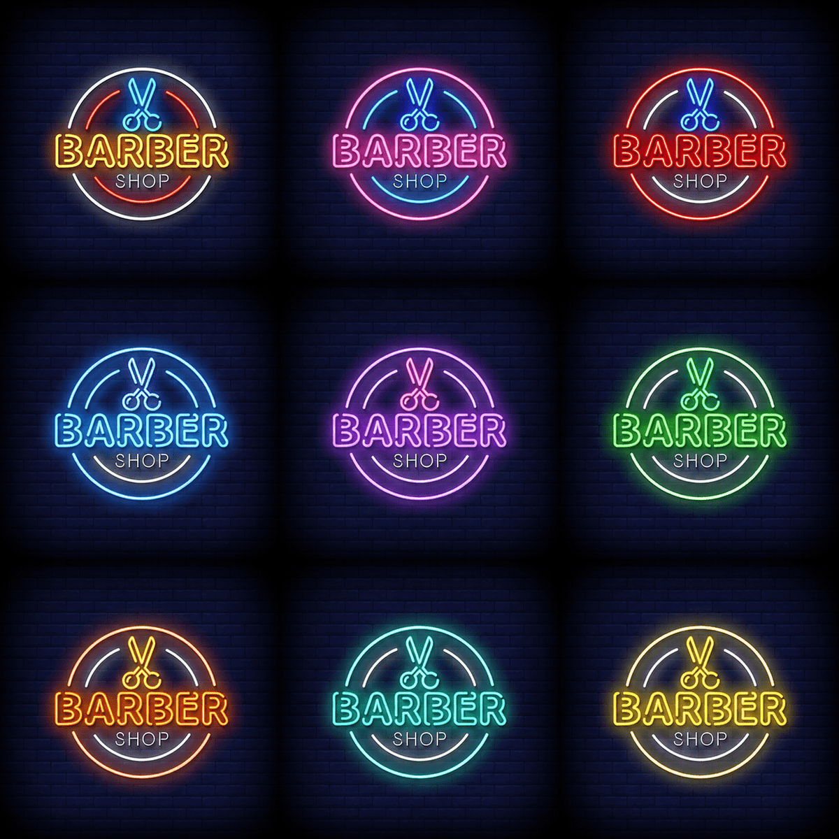 Barber Shop With Wall Decor LED Neon Sign - Shineneon