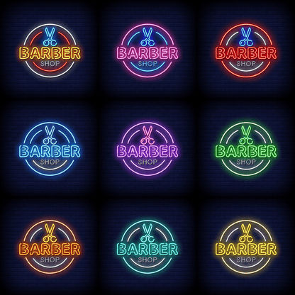 Barber Shop With Wall Decor LED Neon Sign - Shineneon