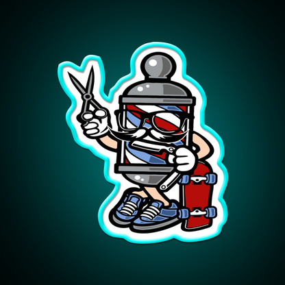 Barber Skater Barber Shop Haircut Led Neon Sign Open Barber Led