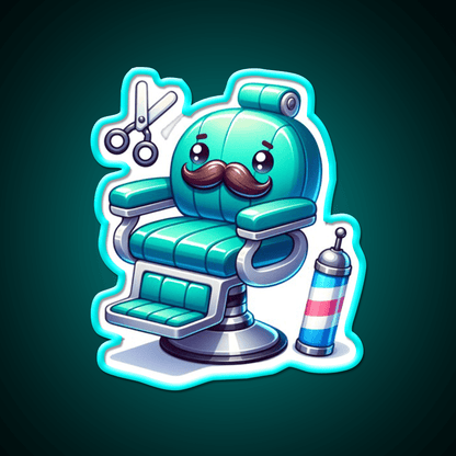 Barbers Chair With A Mustache Barber Shop Haircut Led Neon Sign - Shineneon