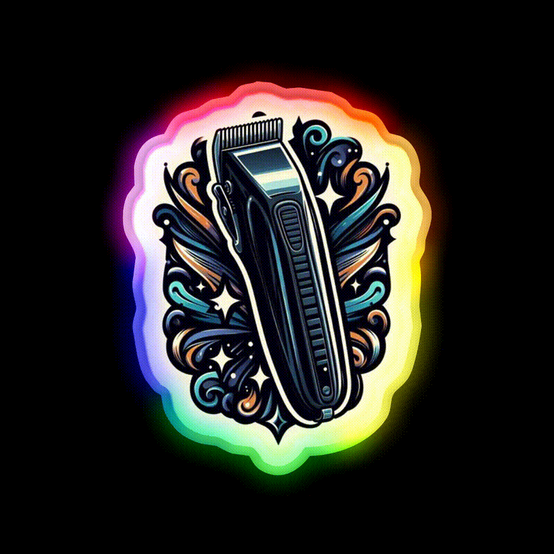 Barbers Hair Clippers Barber Shop Haircut Led Neon Sign