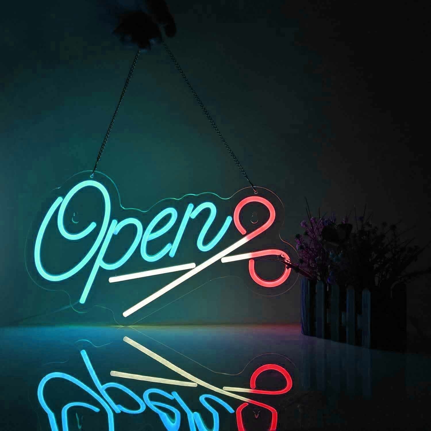 Barbershop Haircut Open Neon Sign | Shineneon