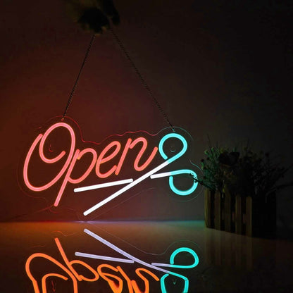 Barbershop Haircut Open Neon Sign | Shineneon