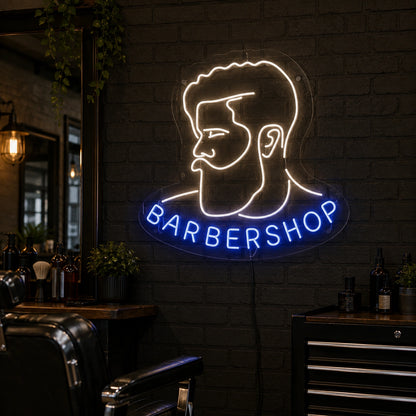 Barbershop LED Neon Sign - 02 High-Converting Product Image