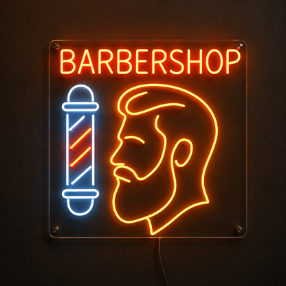 Barbershop LED Neon Sign Bedroom Decor - 01 Original Product Image