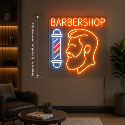 Barbershop LED Neon Sign Bedroom Decor - 04 Size Image