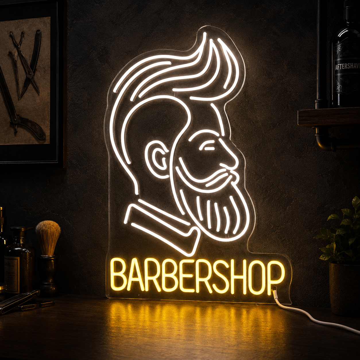 Barbershop LED Neon Sign Home Decor - 01 Original Product Image