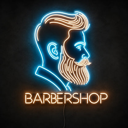 Barbershop LED Neon Sign Wall Art - 01 Original Product Image