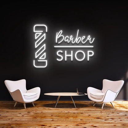 Barbershop Signage Neon Sign For Barber Shops | Shineneon