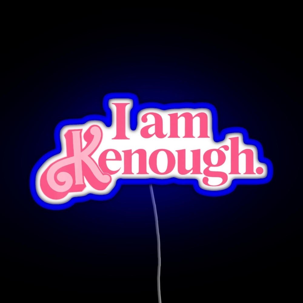 Barbie I Am Kenough Pink Color Rgb Led Neon Sign Pop Wall Art - Shineneon