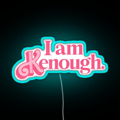 Barbie I Am Kenough Pink Color Rgb Led Neon Sign Pop Wall Art - Shineneon