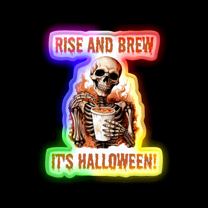 Barista Halloween Cafe Led Neon Sign Espresso Bar Art Rgb Color