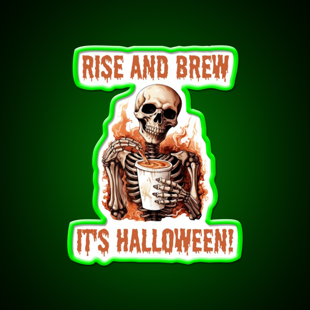 Barista Halloween Cafe Led Neon Sign Espresso Bar Art Rgb Color