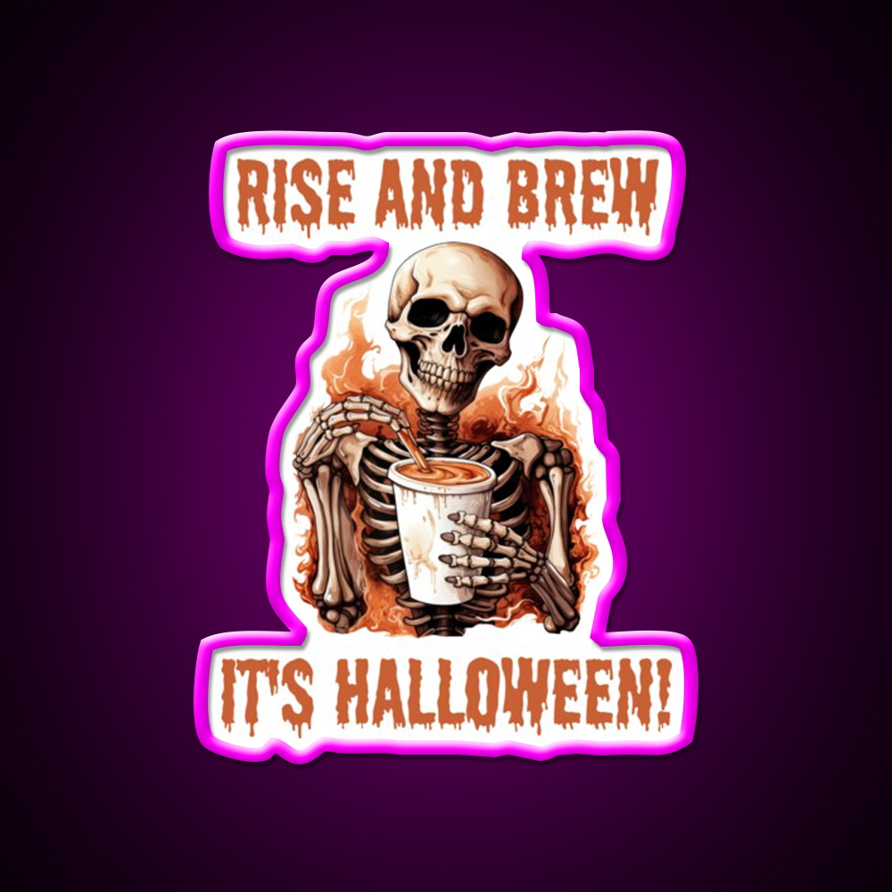 Barista Halloween Cafe Led Neon Sign Espresso Bar Art Rgb Color