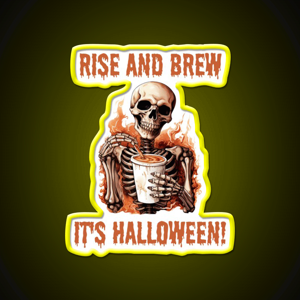 Barista Halloween Cafe Led Neon Sign Espresso Bar Art Rgb Color