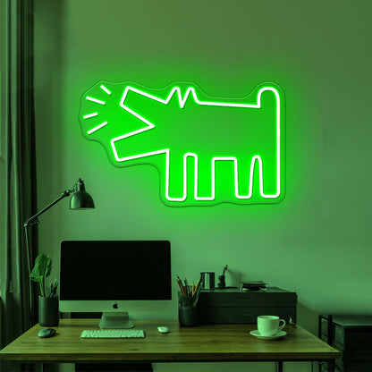 Barking Dog Funny Led Neon Sign Wall Art - LED neon sign view 9