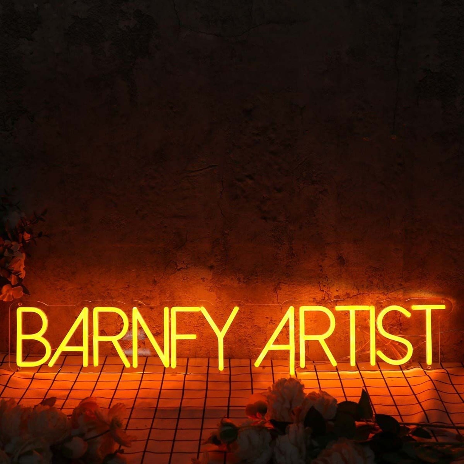 Barney Artist Orange Led Neon Sign - Shineneon