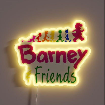 Barneys Laughs Rgb Led Neon Sign - Custom LED neon sign front view